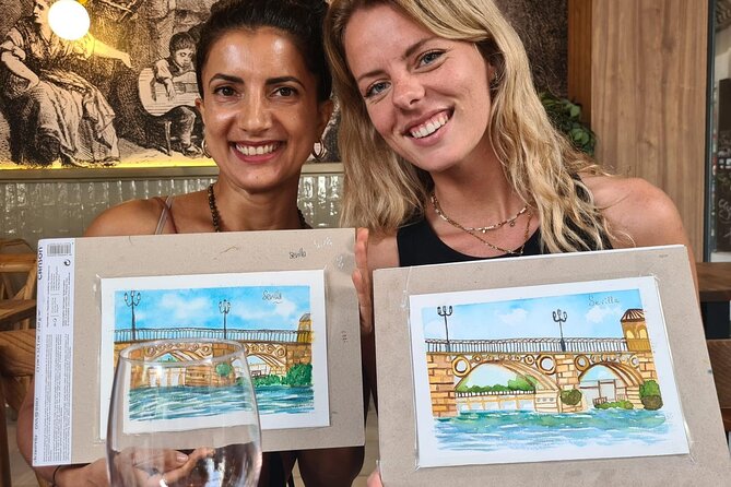 Art and Wine in Sevilla - A social activity for families, friends, and solo visitors