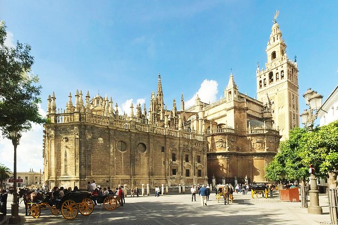 Bike tour through the monumental area of Seville - The Alcazar, Patio de Banderas, and Santa Cruz