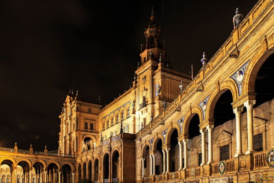 Enchanted Seville: Private Walking Tour - Plaza de la Alfalfa and a change in scale