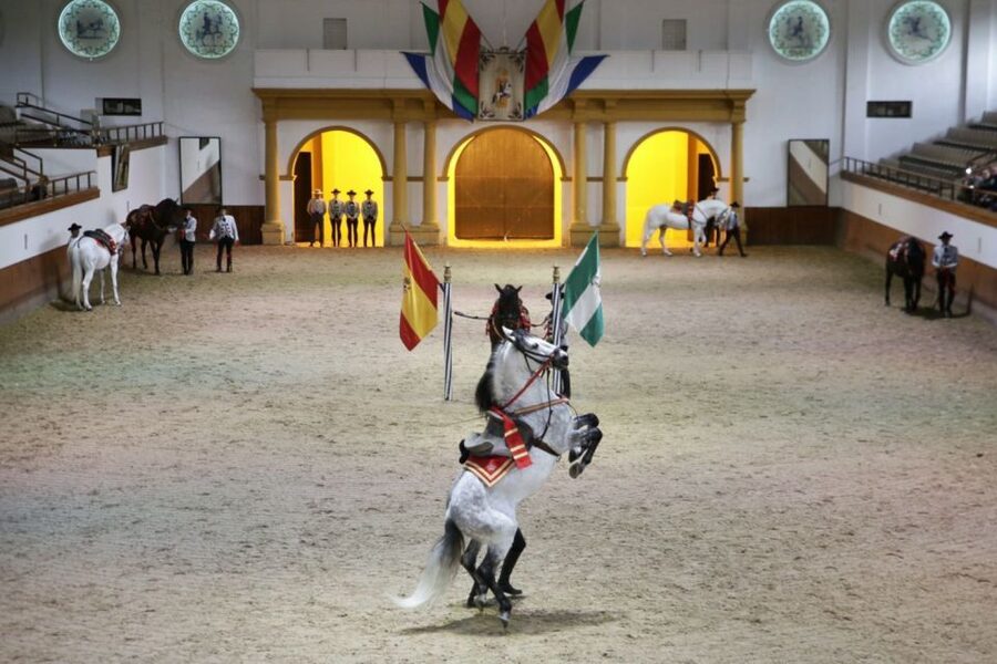 From Seville: Tour of Jerez with Horse Show & Wine Tasting - Inside a traditional Jerez bodega