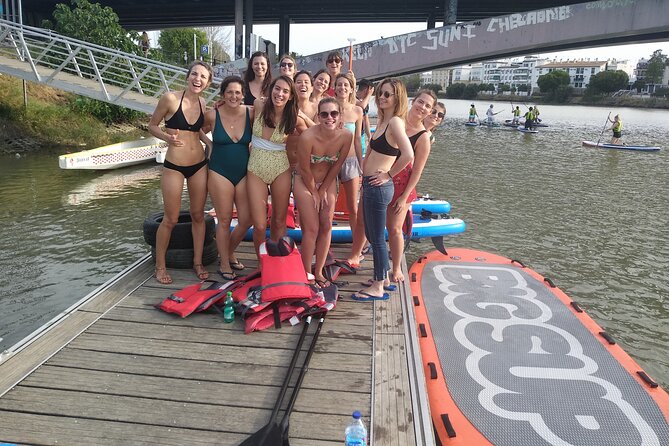 Gigant paddle surf in Seville - One giant board on the Guadalquivir