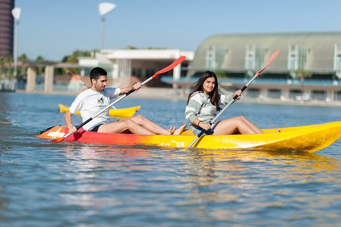 Kayak Guided Tours - San Jorge Castle and the river beside Triana