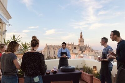 Rooftop Paella Cooking Class & 30-minute expert Q&A