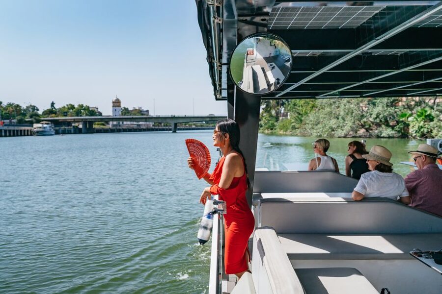 Seville: 1-Hour Guadalquivir River Sightseeing Eco Cruise - The Onboard Bar and Summer Comfort