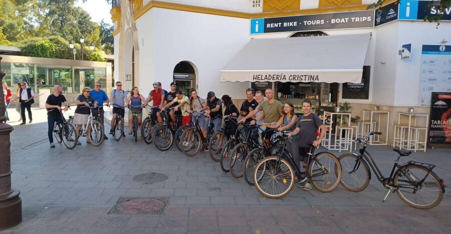 Seville: All Day Bike Rental - Picking up the bike at Surf the City