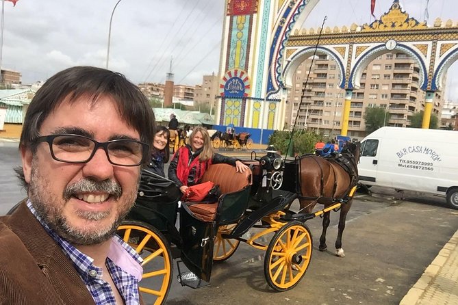 Seville April Fair Private Tour - Arriving at the Seville Fair by horse carriage
