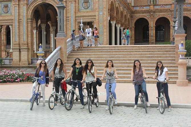Seville Bike Tour with Full Day Bike Rental - Plaza de España and María Luisa Park