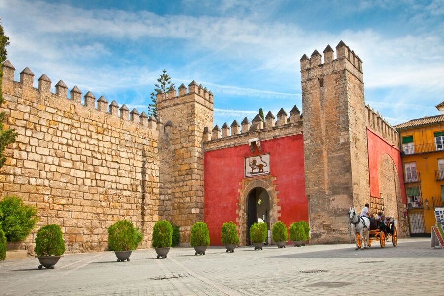 Seville: Cathedral, Giralda, and Alcazar Guided Tour - Meeting your guide in Plaza del Triunfo