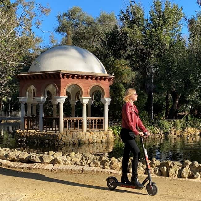 Seville: Electric Bike City Tour - San Telmo Palace and the route into María Luisa Park
