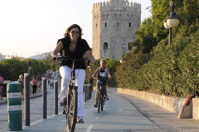 Seville Electric Bike Tour - Small Group - Plaza de España gets the spotlight