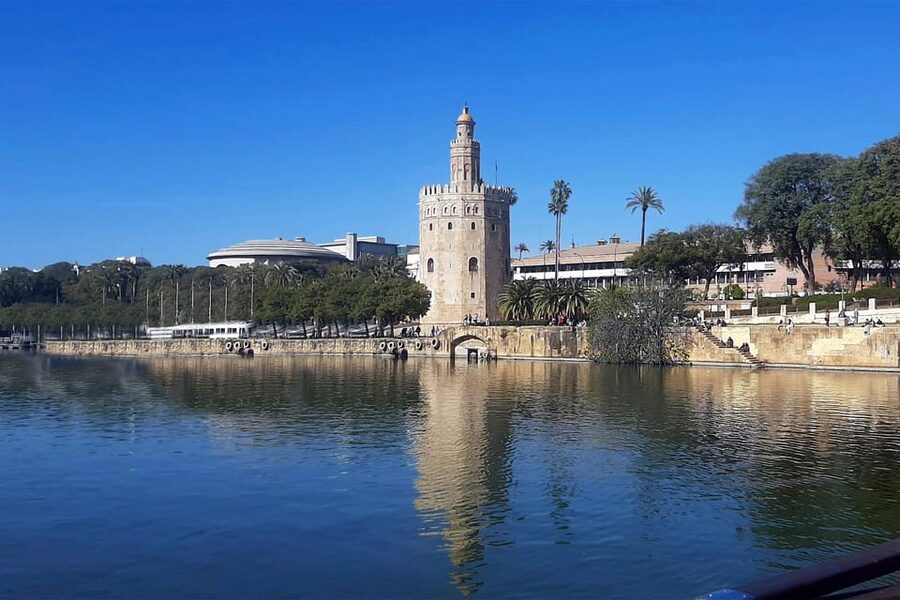 Seville: Guadalquivir Boat Tour with Optional Lunch/Dinner - A gentle view of Seville from the Guadalquivir