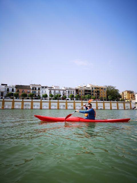 Seville:Guadalquivir River Kayak Tour - Crossing toward Puente de Isabel II