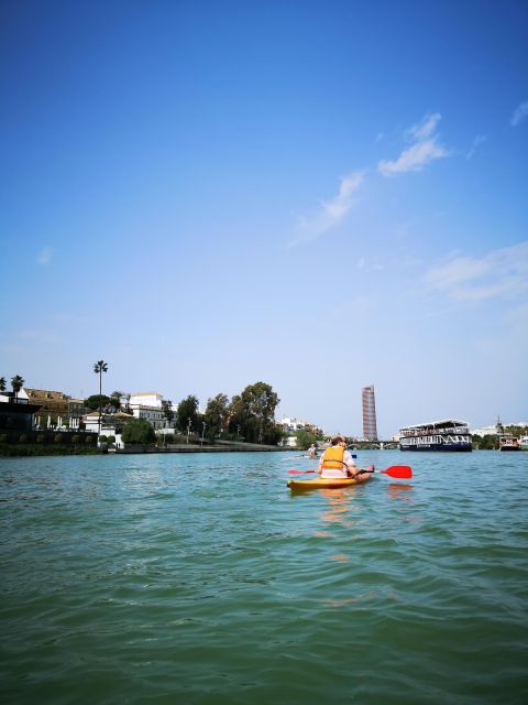 Seville:Guadalquivir River Kayak Tour - Torre del Oro from the water