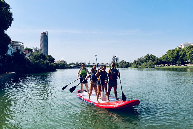 Seville: Paddle Surf on an XXL Board - Giralda and the cathedral from river level