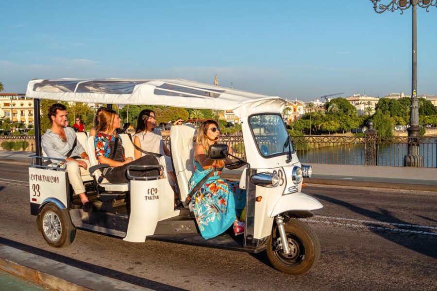 Seville: Private City Tour by Eco Tuk Tuk - Along Paseo de Cristóbal Colón and the Torre del Oro