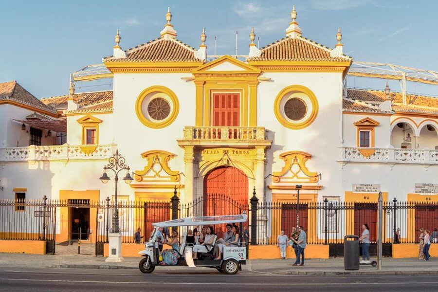 Seville: Private City Tour by Eco Tuk Tuk - The Maestranza bullring and what you do not see
