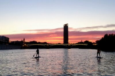 Sunset in Paddle Surf