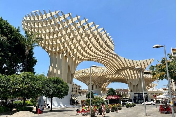 Spirit of Seville - Private Walking Tour with Casa de Pilato - Setas de Sevilla and Calle Sierpes add a modern contrast